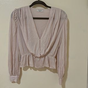 Babaton Carlton blouse in lilac cloud xxs